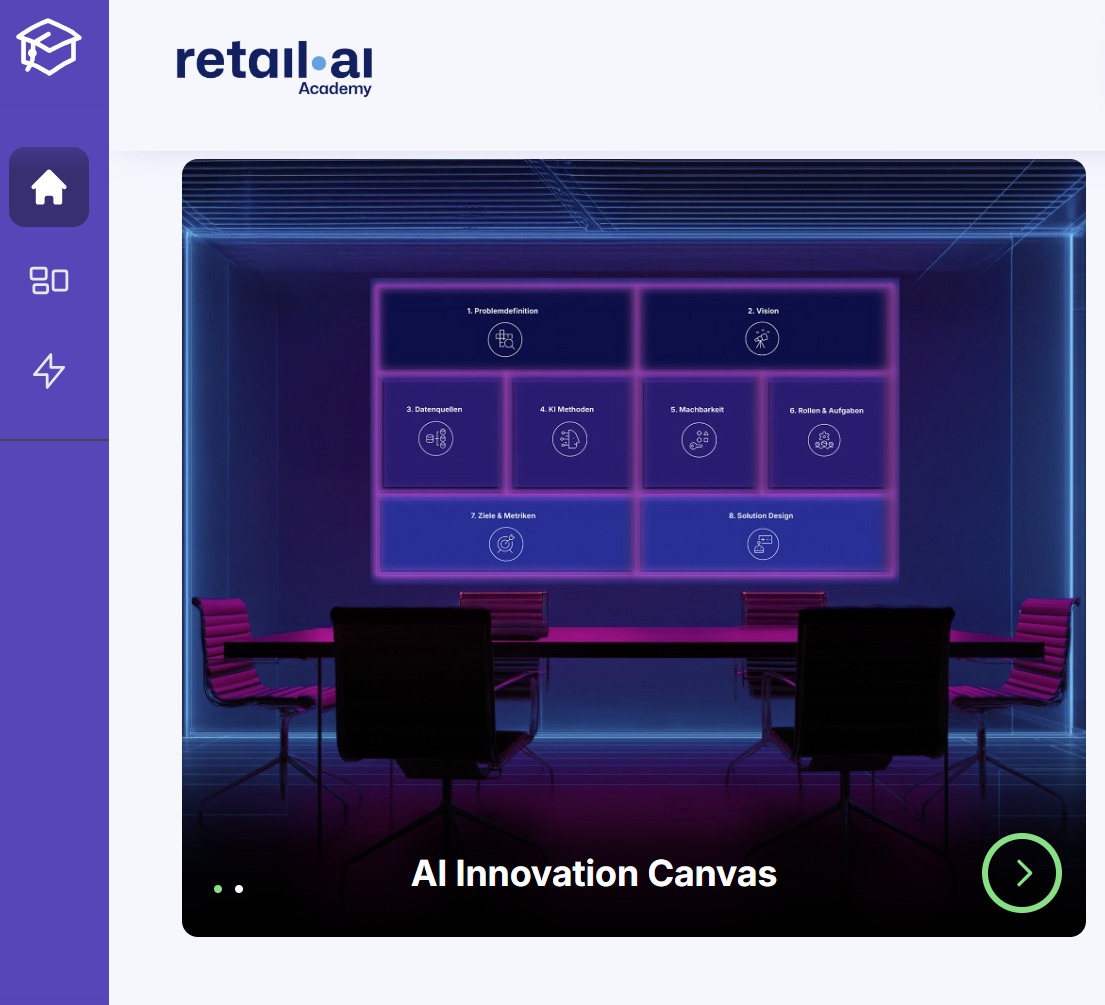 Retail AI academy – AI Innovation Canvas Kurs