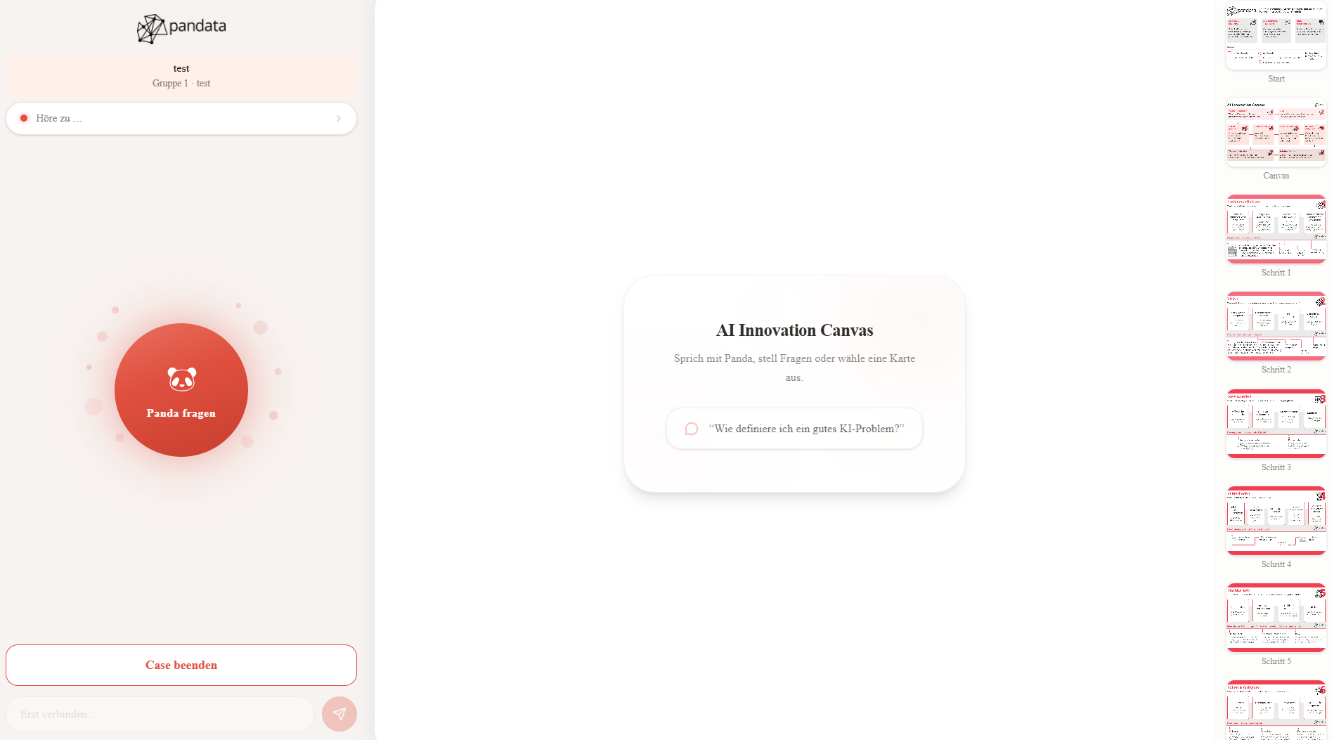 Case Coach – AI Innovation Canvas